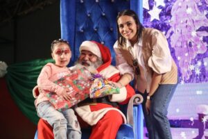 Niños de Río Verde celebraron la magia de la Navidad