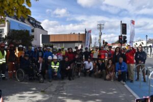 Con cicletada autoridades entregan tercera etapa de la ciclorruta
