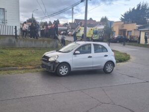 Accidente de tránsito dejó a tres personas lesionadas en Punta Arenas