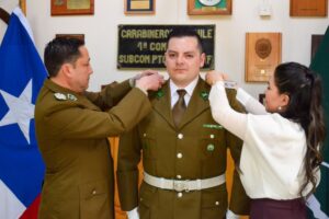 Realizan primer ascenso de un oficial en la 4a Comisaría de Carabineros de Williams