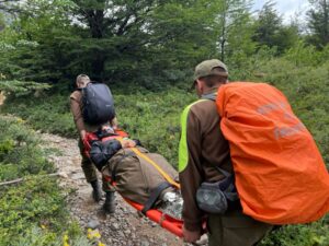 Carabineros logró socorrer a turista estadounidense