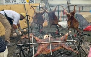 Todo listo para el desarrollo del Asado Más Grande de Tierra del Fuego
