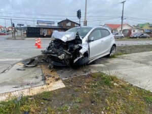 Accidente de tránsito en Punta Arenas dejó a personas lesionadas
