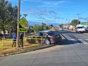 Accidente de tránsito dejó a un lesionado en Punta Arenas
