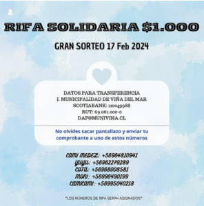 Emprendedores iniciaron venta de rifa benéfica para damnificados por incendios