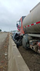 En coma permanece hace más de un mes  conductor impactado por camión aljibe
