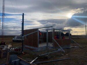 Avanza construcción del nuevo retén de Carabineros en Kon Aiken