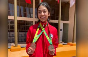 La esgrimista Josefa Rodríguez obtuvo medalla  de plata y bronce en los Juegos Bolivarianos