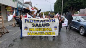 Cerca de 100 personas marcharon por  el paro nacional de la Confusam
