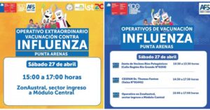Zonaustral contará con un operativo extraordinario de vacunación contra Influenza mañana