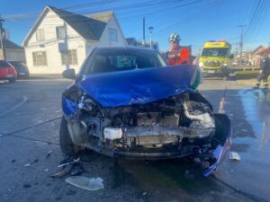 Tres lesionados fue el saldo de una triple colisión