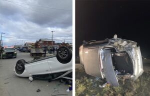 Dos volcamientos se registraron durante la jornada de ayer en Punta Arenas