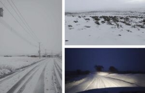 Primera caída de nieve en Punta Arenas y gran parte de la Región de Magallanes