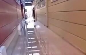 Difunden imágenes de la UMAG inundada