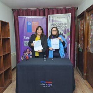 Sernameg y Prodemu firman acuerdo operativo y constituyente mesa de trabajo
