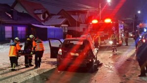 Dos lesionados dejó accidente en sector  norte de Punta Arenas