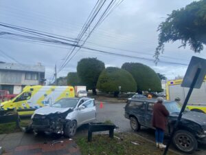 Un lesionado dejó fuerte colisión en el centro