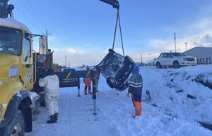 Diversos accidentes de tránsito se registraron por la nieve y escarcha