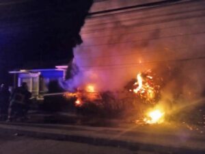 Queman árboles y fuego se propagó a vivienda