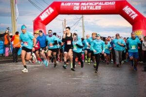 Con buen número de participantes se desarrolló la Tercera Corrida Nocturna Familiar de Puerto Natales