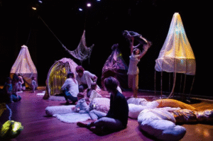 Niños disfrutaron actividad sensorial en el Cijum