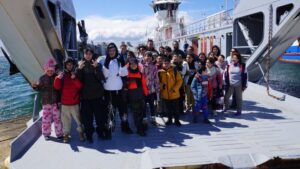 Escolares disfrutaron de visita a Isla Magdalena