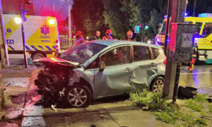 Un lesionado dejó violento accidente de tránsito