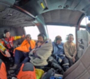 Amplio operativo permitió el rescate de 4 pescadores
