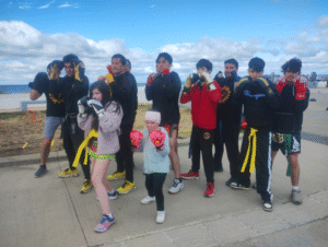 El Muay Thai fue practicado al aire libre en la costanera