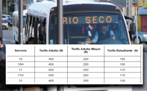 Anuncian alza de tarifas del transporte público entre Punta Arenas y Río Seco