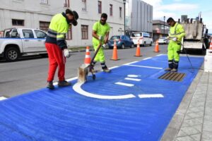 Municipio efectúa nuevas demarcaciones para personas con discapacidad