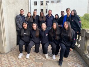 Selección sub 13 de basquetbol fue recibida por el alcalde de Punta Arenas