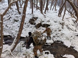 Arduo entrenamiento del Ejército en Tierra del Fuego