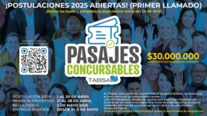 Tabsa recibió 30 postulaciones para programa Pasajes Concursables