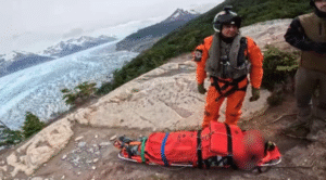 Primer rescate en la zona austral de Magallanes