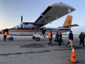 Concluyó con éxito servicio aéreo subsidiado para la localidad de Pampa Guanaco