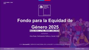 Sernameg abre convocatoria del Fondo para la Equidad de Género 2025