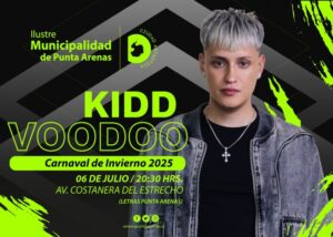 Kidd Voodoo cerrará el Carnaval de Invierno 2025 en Punta Arenas