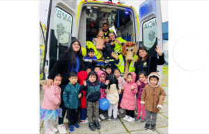 Funcionarios del SAMU visitaron a niños del Jardín Archipiélago de Chiloé