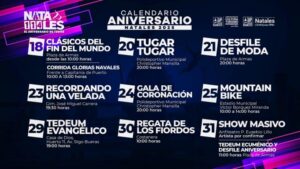 Puerto Natales lanza oficialmente el mes aniversario por sus 114 años