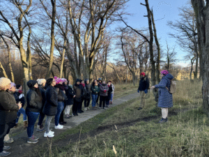 Educadoras recorrieron el “Sendero de los Sentidos”
