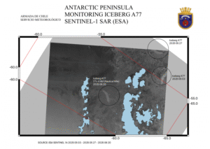 Avistan témpano gigante en aguas antárticas
