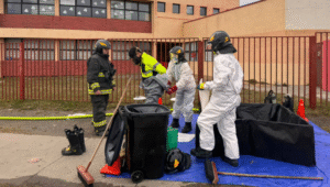 Derrame de amoníaco obligó a evacuar a más de 400 personas desde Escuela Patagonia