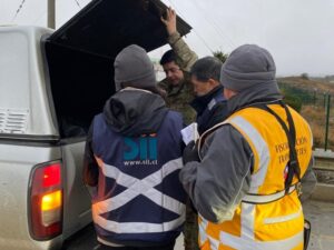 Seremitt y SII fiscalizaron vehículos de carga en la Ruta 9 Norte de Punta Arenas