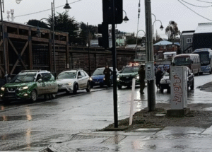 Manejando ebrio en pleno centro