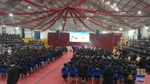 Alumnos celebraron 210 años  del natalicio de Juan Bosco