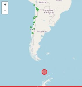 Sismo de 7.6 de magnitud a 257 kilómetros de la Antártica