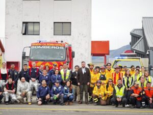 Simulan accidente aéreo a gran escala en aeródromo de Puerto Natales