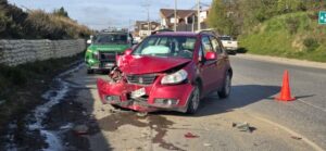 Colisión vehicular en Punta Arenas deja dos personas lesionadas