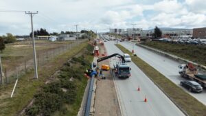 Obras del nuevo colector Los Flamencos en Punta Arenas avanzan en un 50%